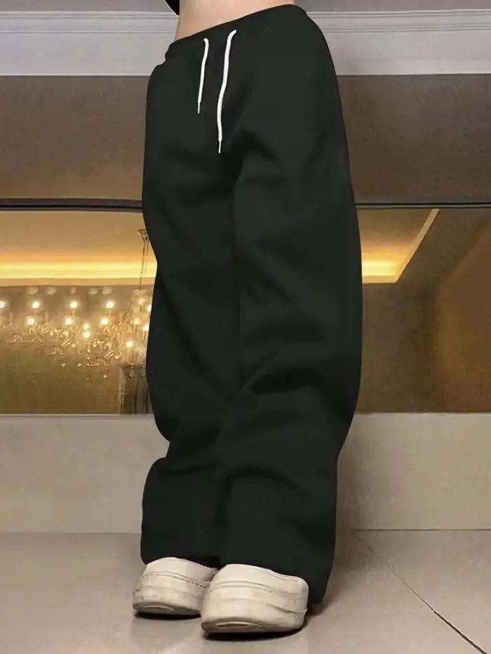 Nouveau pantalon décontracté 2026 tendance style japonais limité motif chat coupe droite ample pour