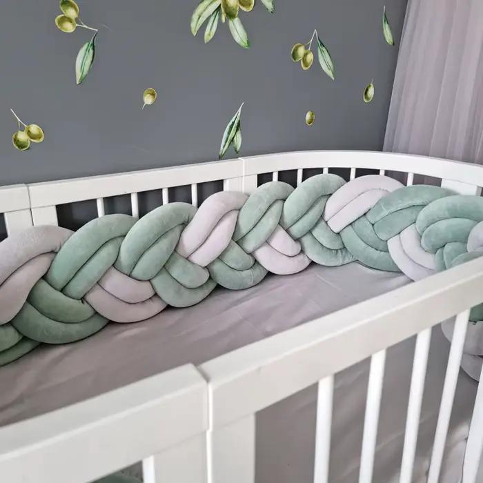Pare-chocs de lit de bébé pour enfants, tresse de coussin, protecteur de décoration de lit CPull, no