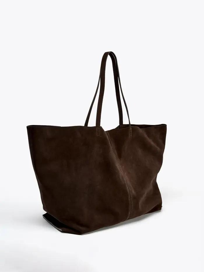 Sac à bandoulière simple pour femme, sac à main en peau de vache, sac de shopping de très grande cap