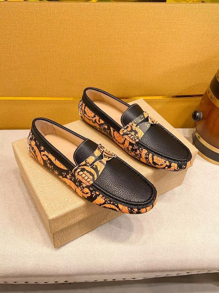 Mocassins en Cuir group pour Homme, Chaussures de Styliste, Tendance, Haut de Gamme, Nouvelle Collec