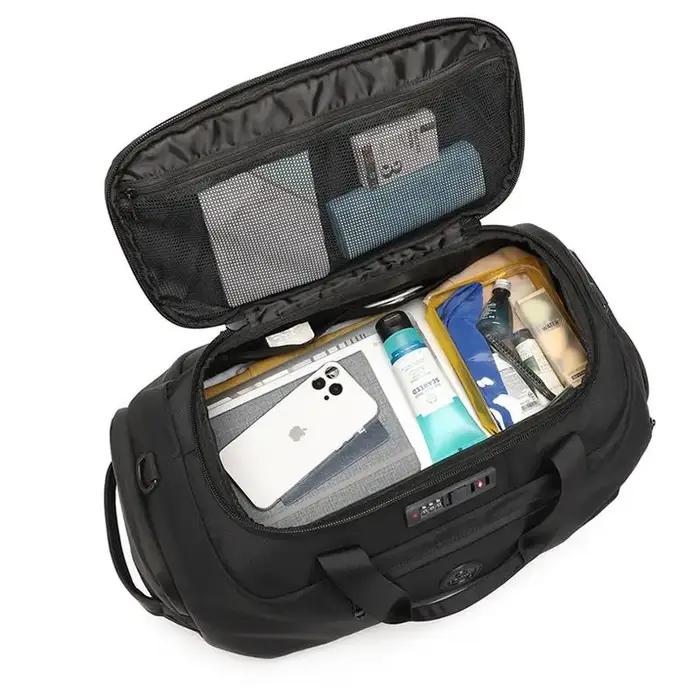 OZUKO-Sacs à main intelligents de grande capacité pour hommes, sacs à bagages à main d'affaires, sac