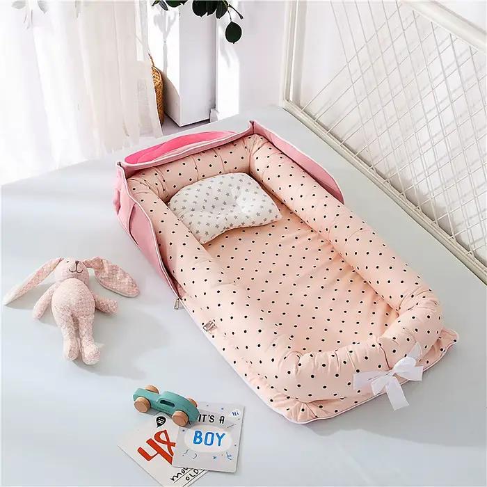 Nid de lit pour bébé, couffin pour nouveau-né, avec clôture, pare-chocs, berceau pour bébé, pour un