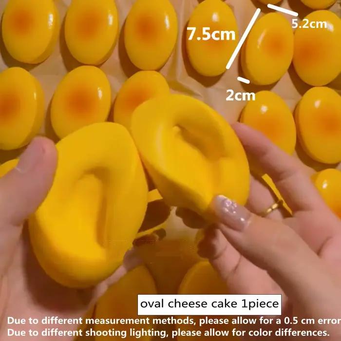 Squishy simulé fromage pain presser jouet soulagement du stress lente augmentation sensorielle Fidge