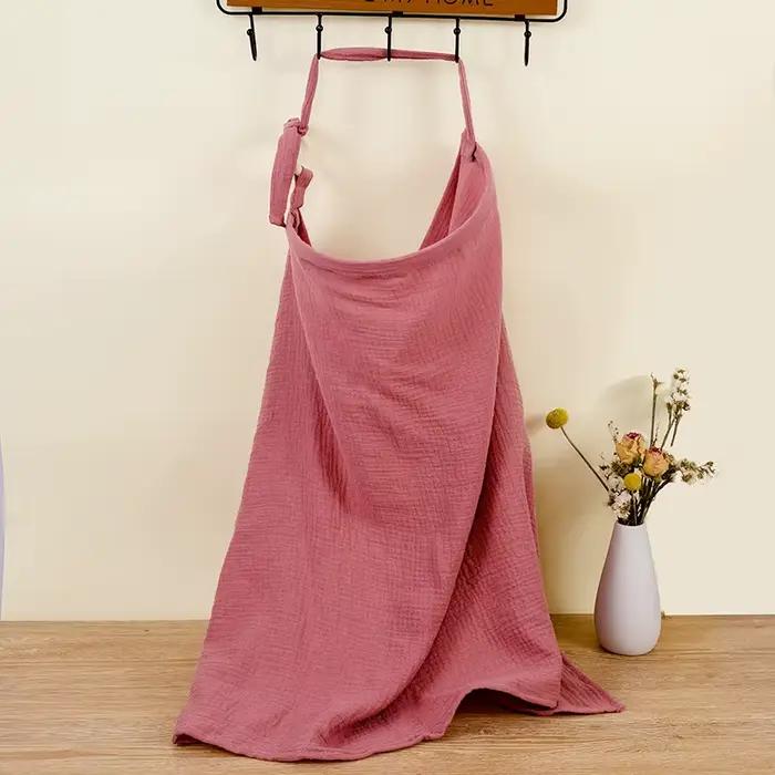 Couverture d'allaitement respirante pour bébé, couverture d'allaitement de maternité en mousseline d