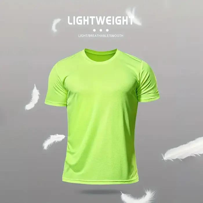 T-shirt à col rond pour hommes, imprimé électrocardiogramme, confortable et respirant, à la mode, po