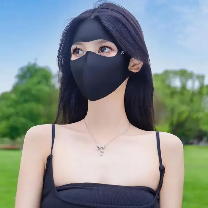 1/2 pièces été masque complet Protection solaire hommes femmes masque pour voyage en plein air sens