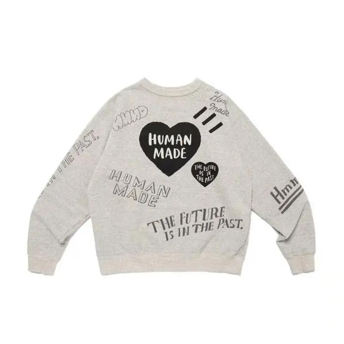 HUMAN MADE Sweat-shirt à capuche avec lettres en forme de cœur, doublure en polaire, rétro, unisexe,