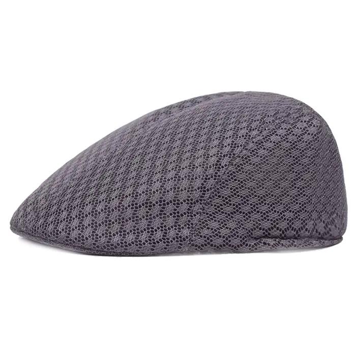 2025 nouveau été béret décontracté chapeau unisexe maille casquettes plates Style gavroche réglable