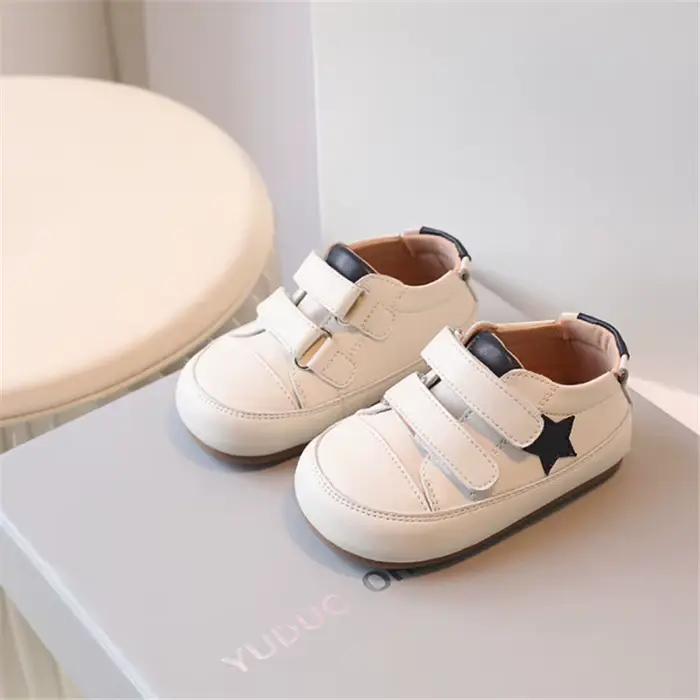 Chaussures cuir microcarence bébé 0-5 ans - Semelle souple pieds nus garçon fille
