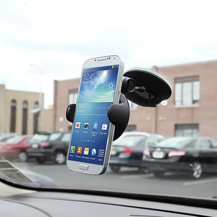 Support de téléphone portable universel pour voiture, compatible avec tous les smartphones, fixe sur le pare-brise, idéal pour les trajets quotidiens et les voyages longs, offert pour les conducteurs débutants et les passionnés de technologie