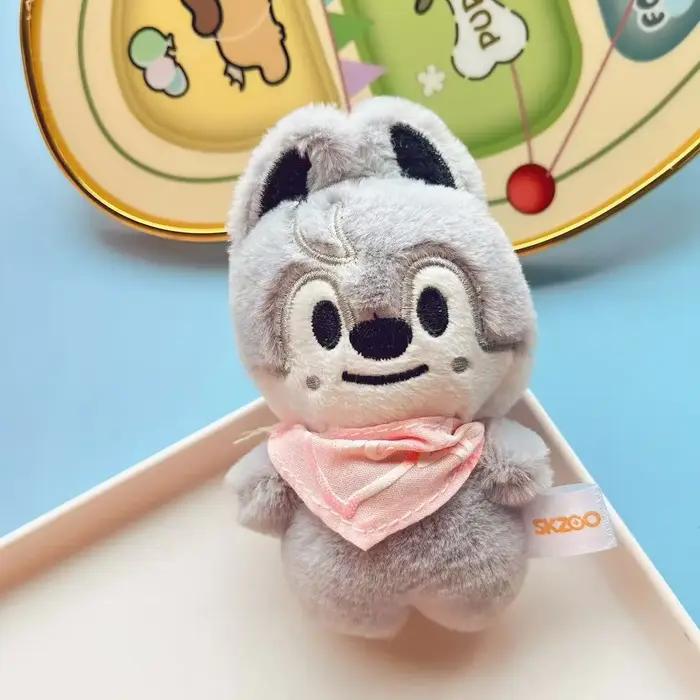 SKZOO – porte-clés en peluche pour enfants errants, écharpe d'eau, oeil de haricot Li Longfu, penden