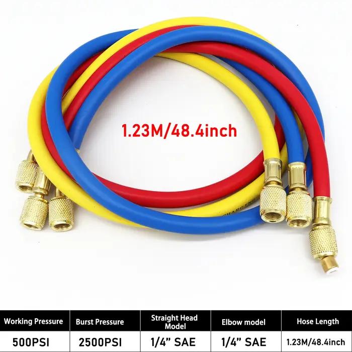 Kit de tuyau de jauge de pression de climatisation de voiture, R22 R-410A R-134a R-404A, ensemble de