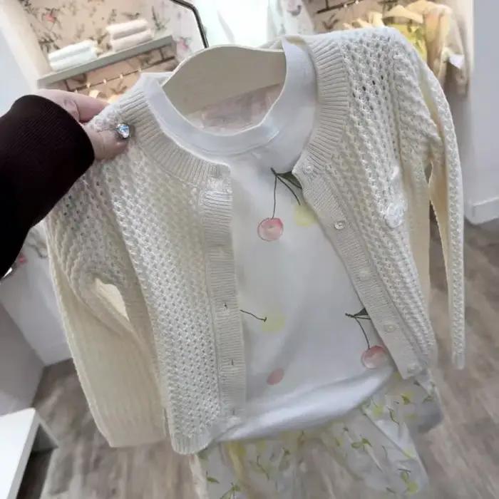 Pré-vente (expédition en mars) 2026 bp Printemps-Été Pull en tricot pour filles Vêtements d'hiver po