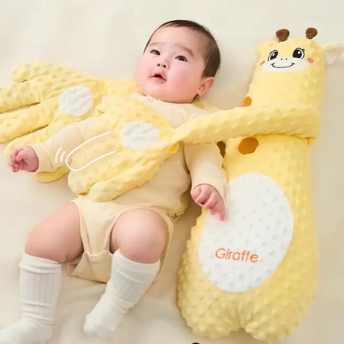 Jouet de sommeil pour bébé, coussin interactif en forme d'animal en peluche avec 3 modes réglables,