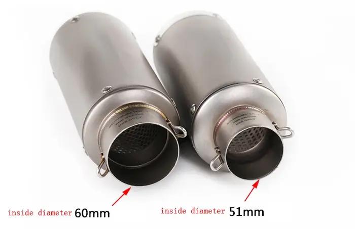 Silencieux universel en fibre de carbone pour moto, GP-Project, Suzuki GSXS1000, Kawasaki Versys 100