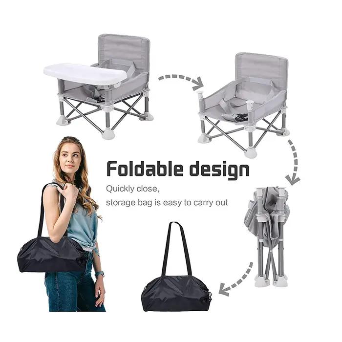 Siège rehausseur pour bébé portable pliable voyage enfant chaise d'alimentation siège de plage extérieur pratique meubles pour bébé occassions spéciales