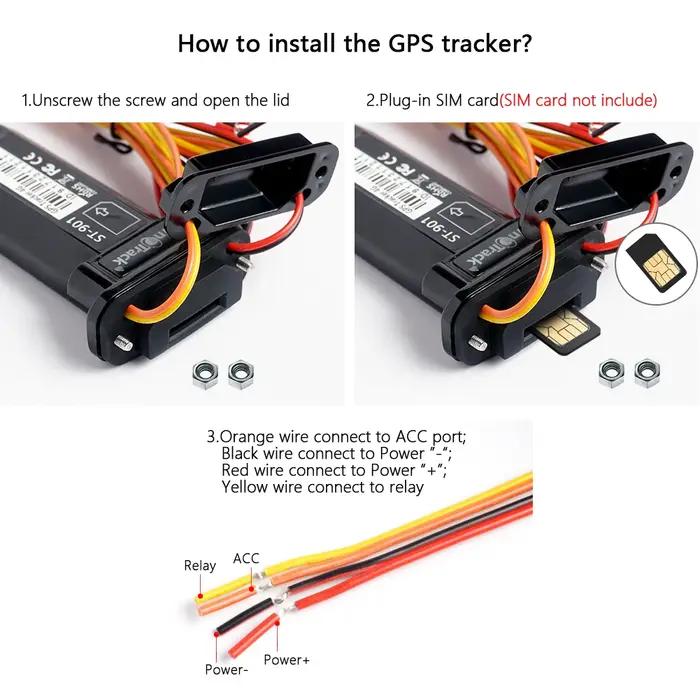 Mini traceur 4G ST-901L, batterie intégrée étanche, GPS pour voiture, véhicule, appareil gps, moto,