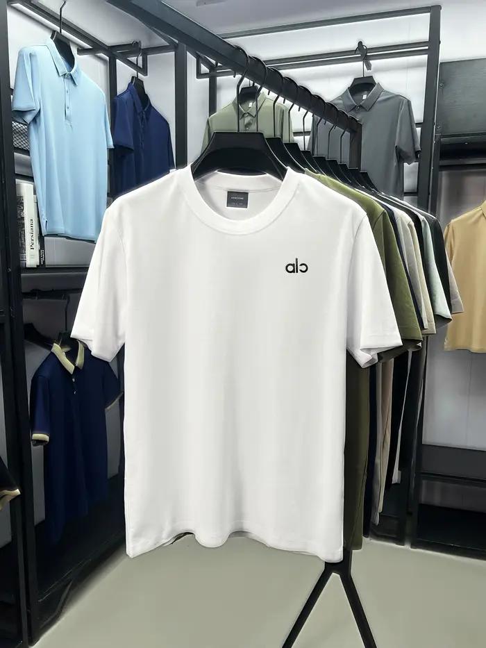 T-shirt à col rond avec badge lettres, nouvelle collection été, marque de mode de luxe, personnalisé