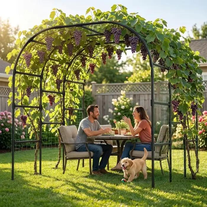 Arche de jardin pour plantes grimpantes, livraison aux États-Unis, structure métallique, grande arch