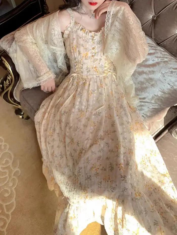 Robe Mi-Longue Élégante à Imprimé Floral pour Femme, Tenue de Soirée Sexy, Décontractée, Design Chic