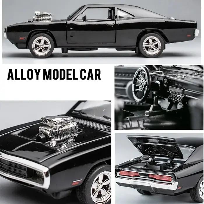 Modèle de voiture de sport en alliage Dodge Charger, Simulation 1:32, voiture de luxe, jouet pour en