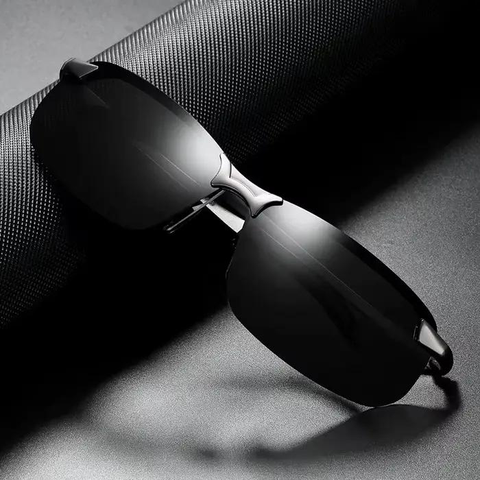 Lunettes de soleil polarisées classiques pour hommes, photochromiques, pour la conduite, changement