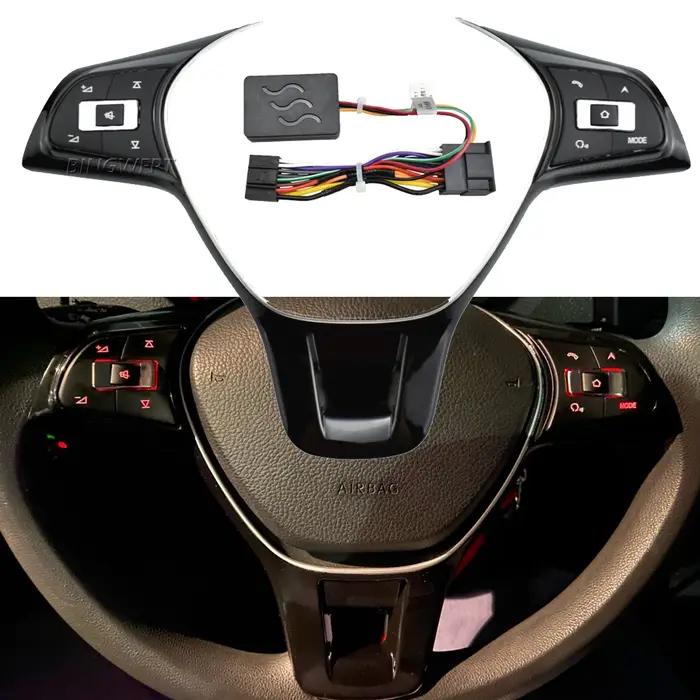 Bouton de téléphone de commutateur Audio multifonction modifié pour VW Polo Golf 2014 – 2019, bouton