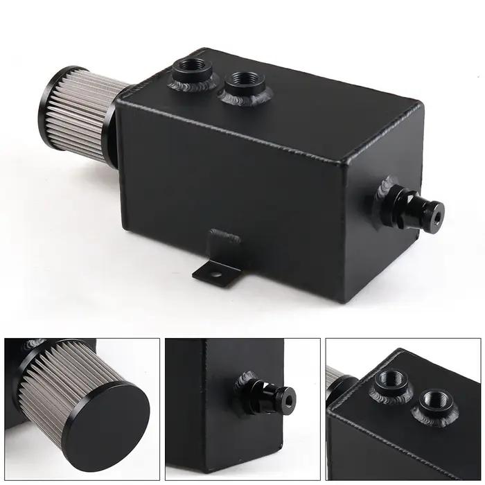 Réservoir universel de récupération d'huile en aluminium pour voiture, 1l/2l, déflecteur 10AN avec r