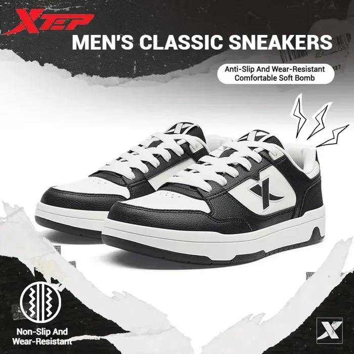Xtep chaussures de skate pour hommes hiver résistant à l'usure chaussures de Skate Absorption des ch
