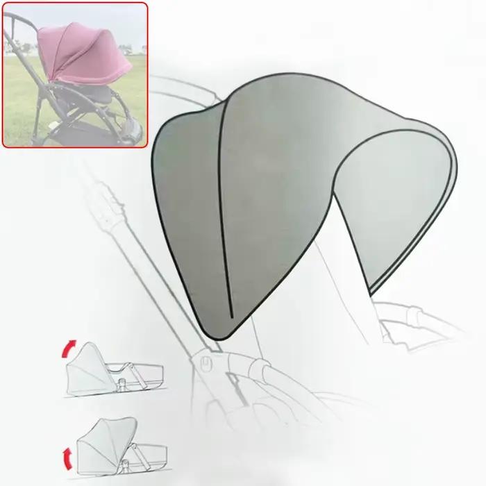 Auvent solaire pour Bugaboo Bee3 Bee5, pare-soleil pour poussette, Textile avec fenêtre en maille, t