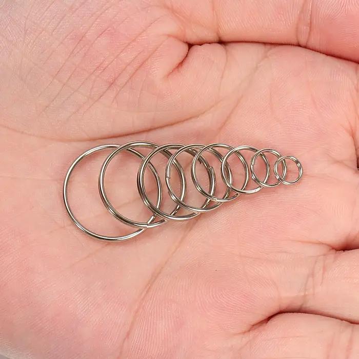 Connecteur de porte-clés pour bricolage, 50 pièces, résultats de fabrication