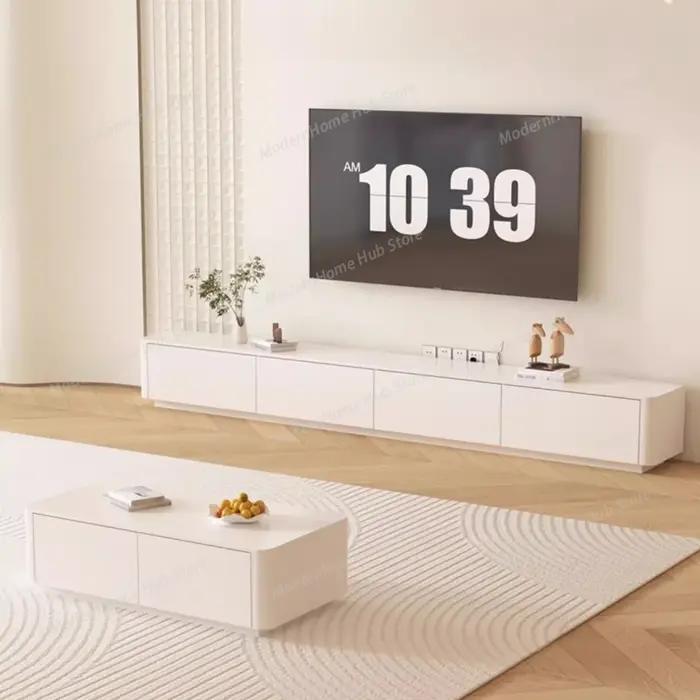 Meuble TV suspendu en bois, meuble de rangement pour salon, meuble TV nordique, petite étagère pour