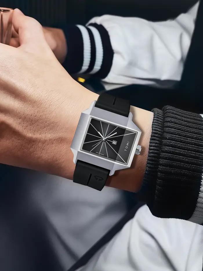 Montre simple pour homme, nouveau calendrier, quartz, montre-bracelet élégante pour homme, cadeau po