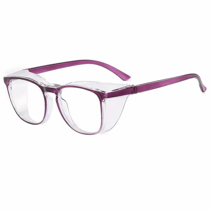 Lunettes de sécurité transparentes pour femmes, carrées, Anti-buée, blocage de la lumière bleue, rés