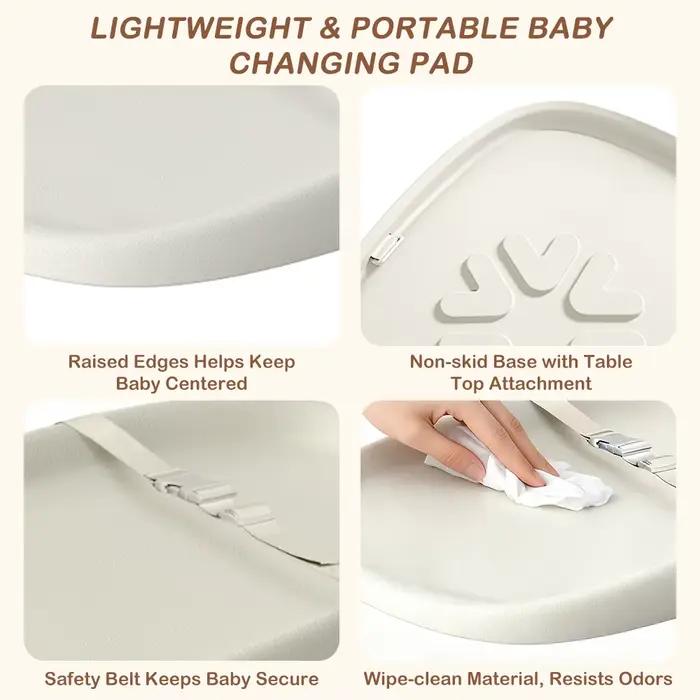 Matelas à langer pour bébé avec harnais de sécurité, matelas à langer Anti-roulis pour bébé, facile