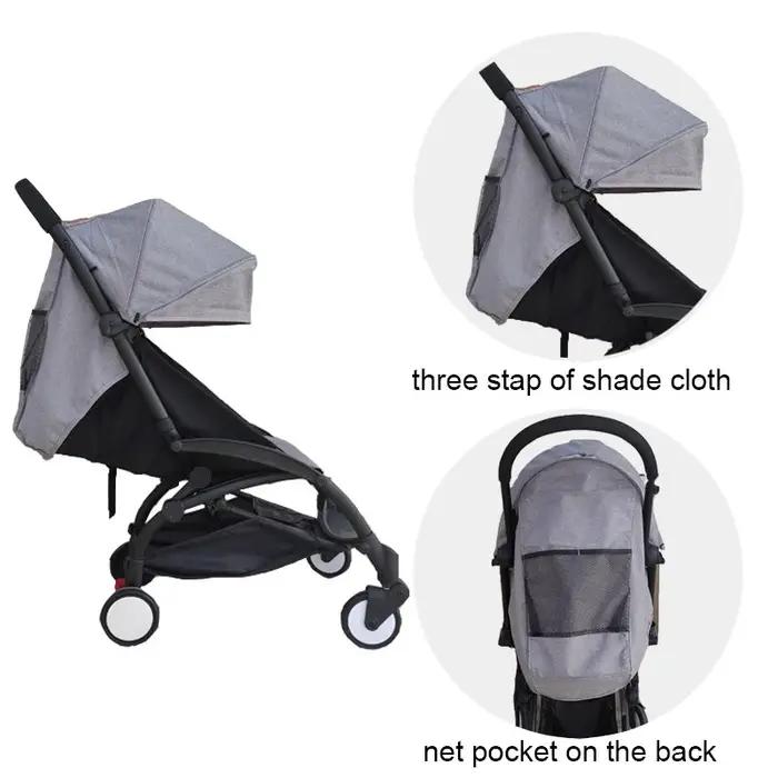 Accessoires de poussette pour bébé, capot pare-soleil et matelas, coussin de siège pour 175 ° Baby