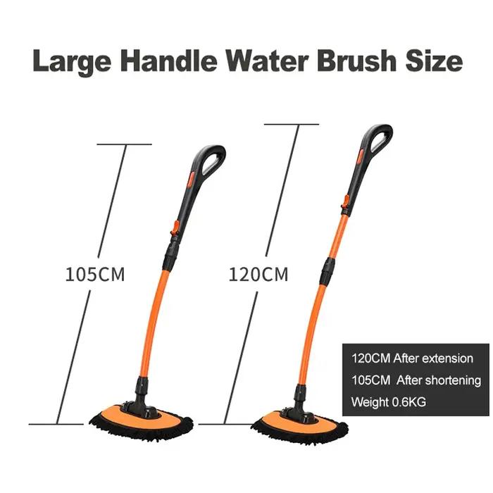 EADavid-Brosse de Lavage de Voiture à Long Manche Réglable, Balai en Chenille, Détail, Super Absorba