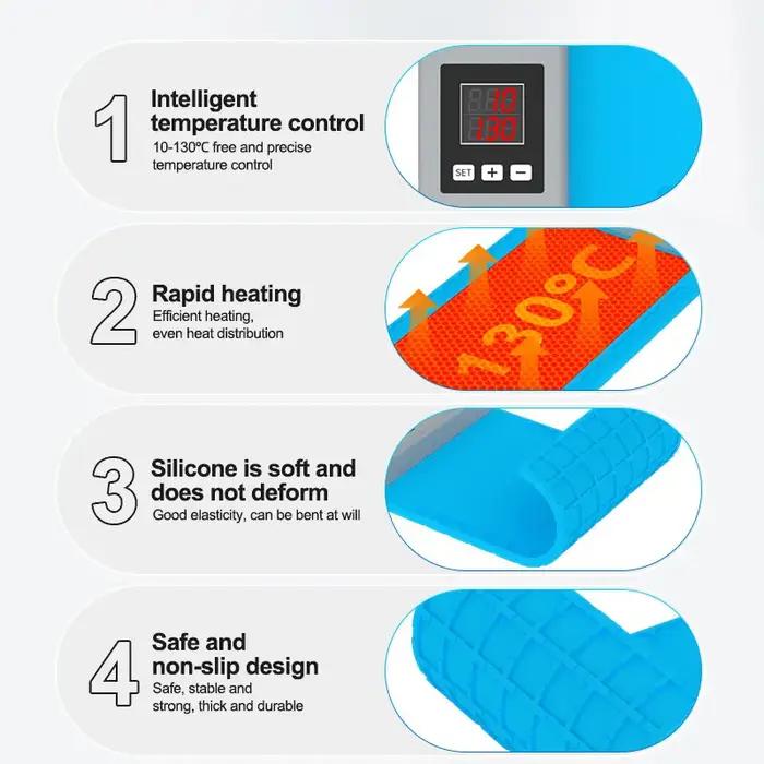Stalshine-Mini dissolvant d'écran LCD LS3, coussin de séparation de scène chauffante pour téléphone,