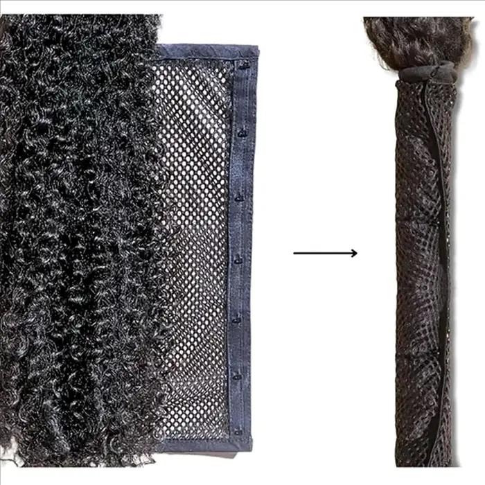 Civière de cheveux à verrouillage N de longueur ABWP-8PCS, anneau de bouclage, filet de bouclage, en