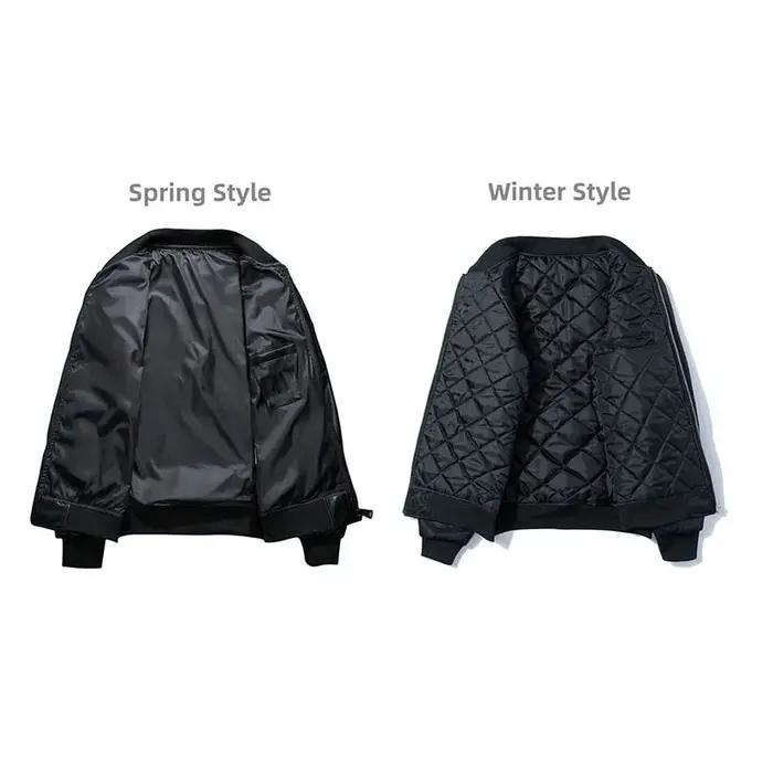 Printemps MA1 Bomber veste hommes militaire surdimensionné coupe-vent vol pilote manteau mâle Street