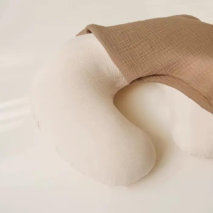 2 pièces/ensemble housse de coussin d'allaitement pour oreillers d'allaitement Ultra-doux mousseline