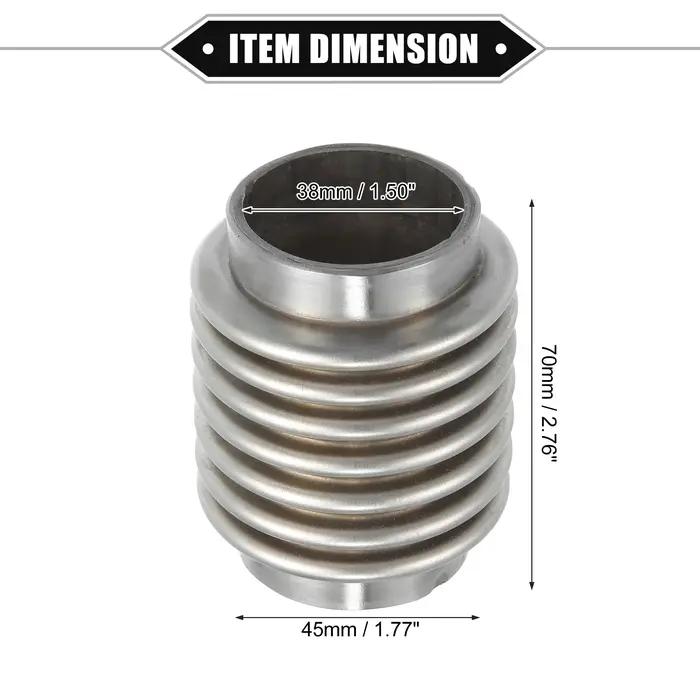 X Autohaux 63x102mm 63x203mm 76x102mm tuyau d'échappement flexible silencieux de voiture tuyau d'éch