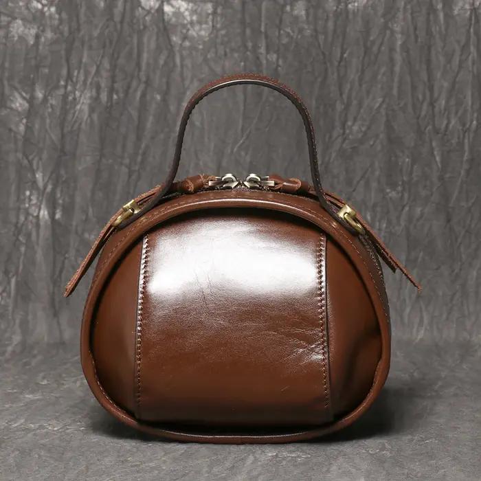 LUOKIR – sac à bandoulière en cuir véritable pour femmes, couche supérieure en peau de vache, sac à