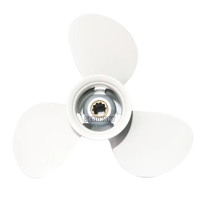 Hélice en alliage d'aluminium pour moteur hors-bord Yamaha, 9, 7, 8x12-F, 20hp, 25hp, 30hp, 9, 7/8 x