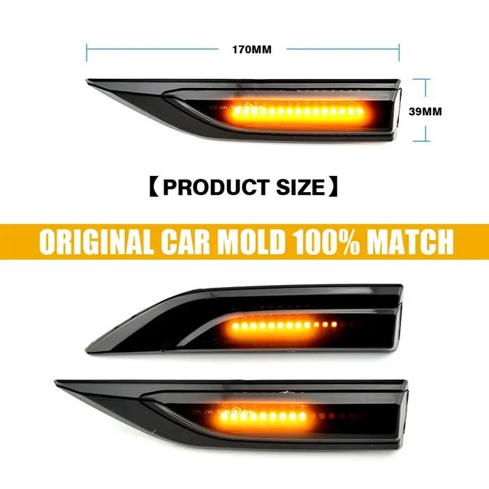 Marqueur latéral LED séquentiel dynamique 2x, clignotant et indicateur répéteur pour VW Transporter