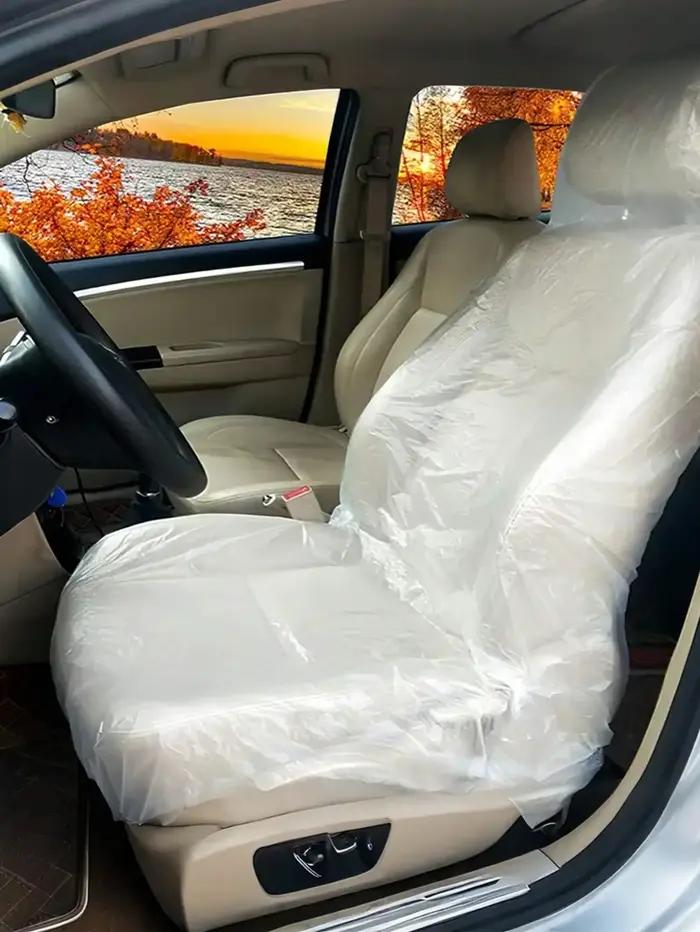 Housses de siège de voiture jetables pour protection et confort, 100 pièces, utilisation quotidienne et pour les voyages en famille, cadeau idéal pour anniversaire ou Noël