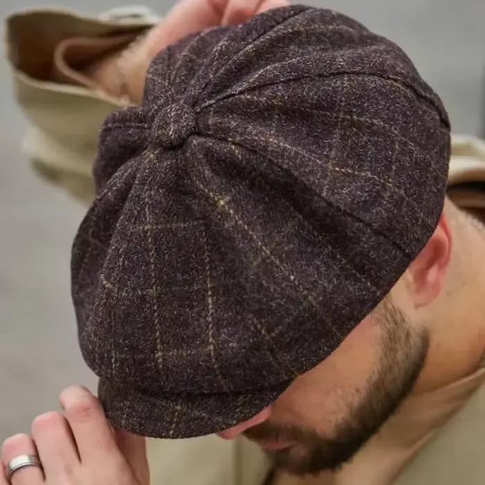 Chapeau classique pour hommes casquettes Vintage rétro Tweed Peaky Blinders béret chapeau casquette