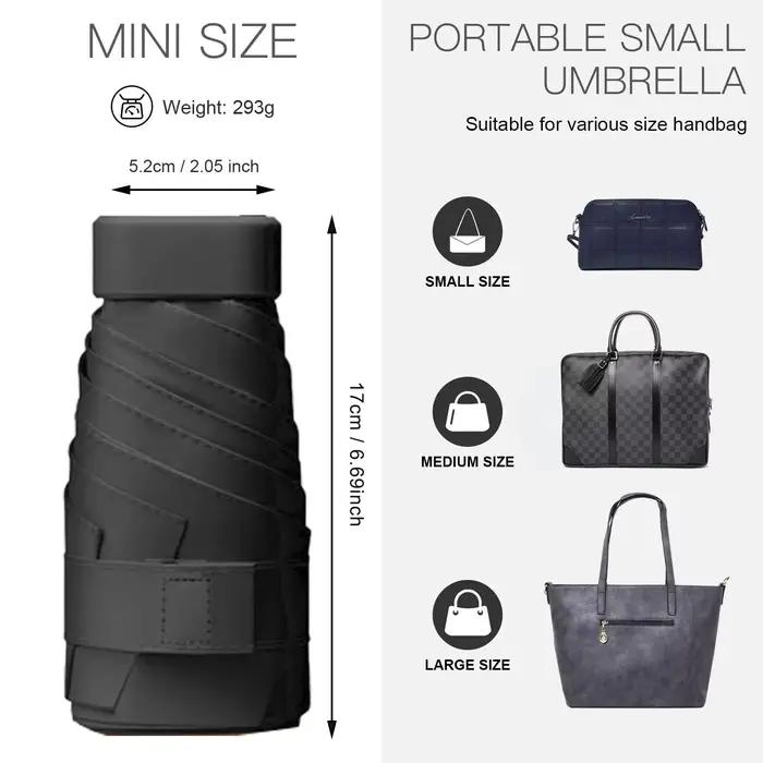Petit Mini parapluie UV pour femmes, léger, Compact, de voyage, Parasol Portable, pour l'extérieur,