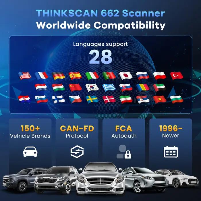 Outil de diagnostic OBD2 MUCAR 682 assisté par l'IA, diagnostic complet du système de niveau OE, 20