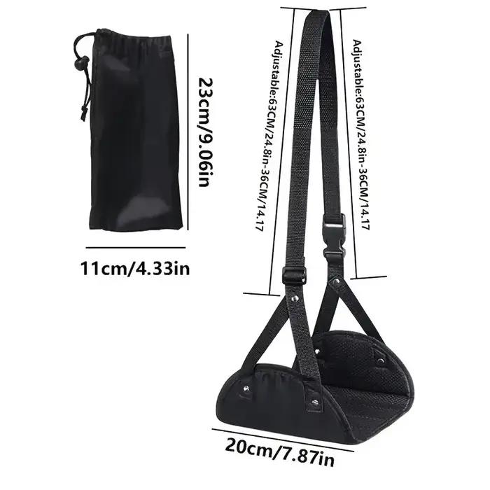 Tapis de pied portable - Sangle réglable Tapis de repos de bureau Tapis de pied Hamac Tapis de pied
